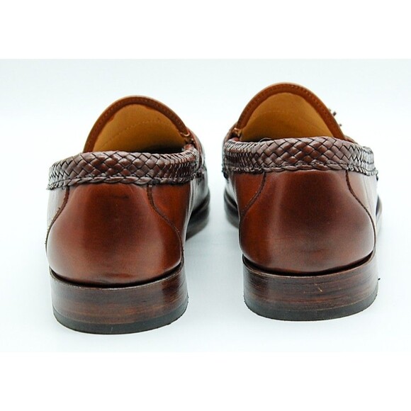 Allen Edmonds Maxfield Tassel Loafers 47716 Chili Cognac Brown Sz 11 C 99% USA - Picture 6 of 11